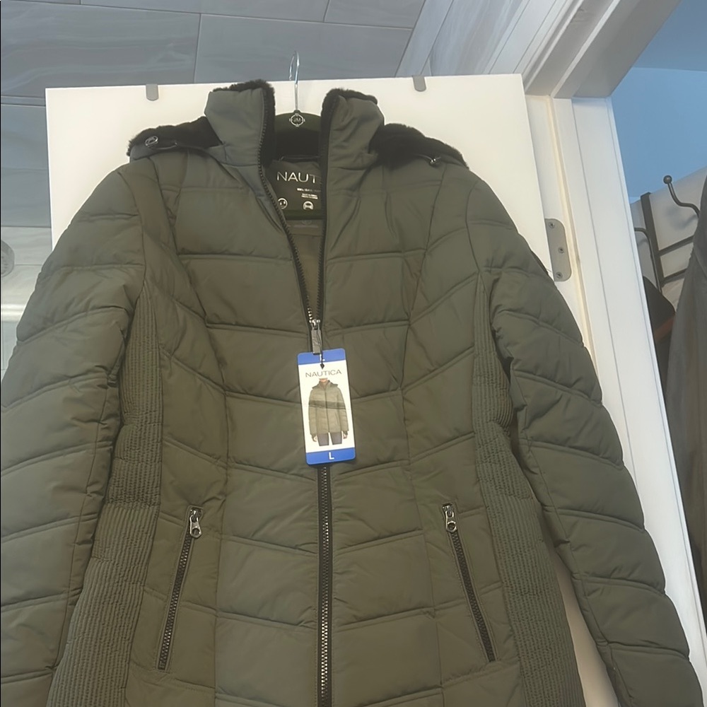 Nautica Women's Olive Jacket
